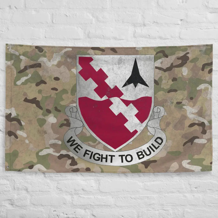 479th Engineer Battalion Indoor Wall Flag Tactically Acquired   