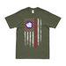 U.S. Army 47th Infantry Division American Flag T-Shirt Tactically Acquired Small Military Green Cotton