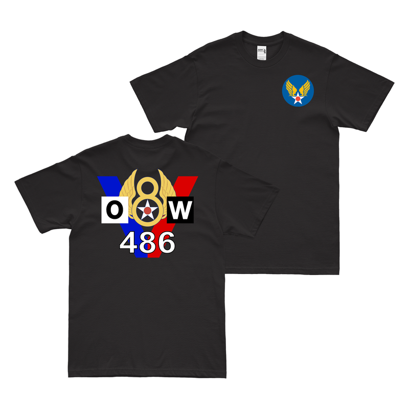 Double-Sided 486th Bomb Group - WW2 T-Shirt
