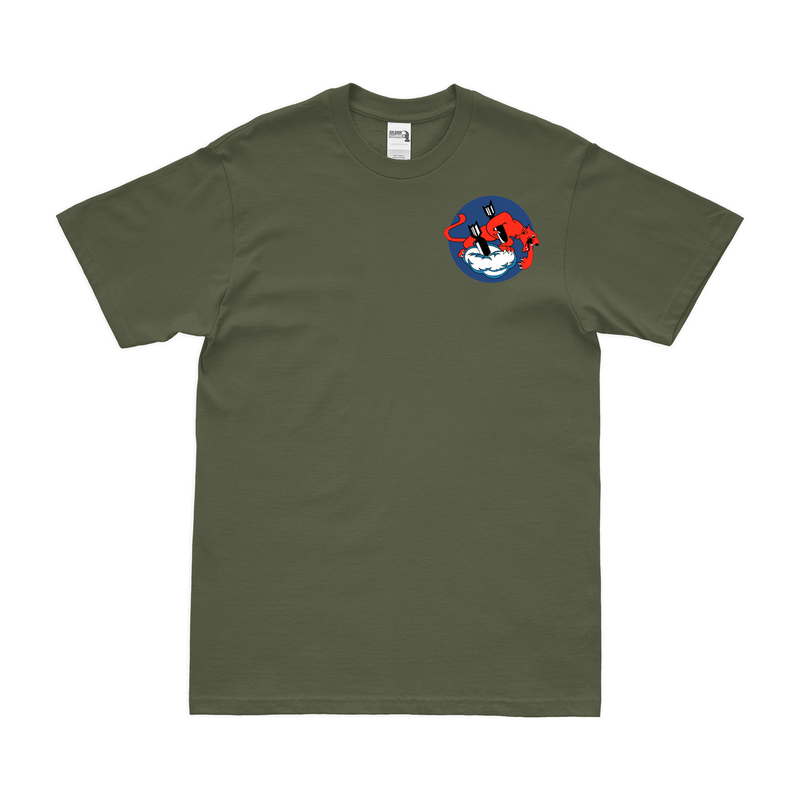 489th Bomb Squadron Left Chest Emblem T-Shirt
