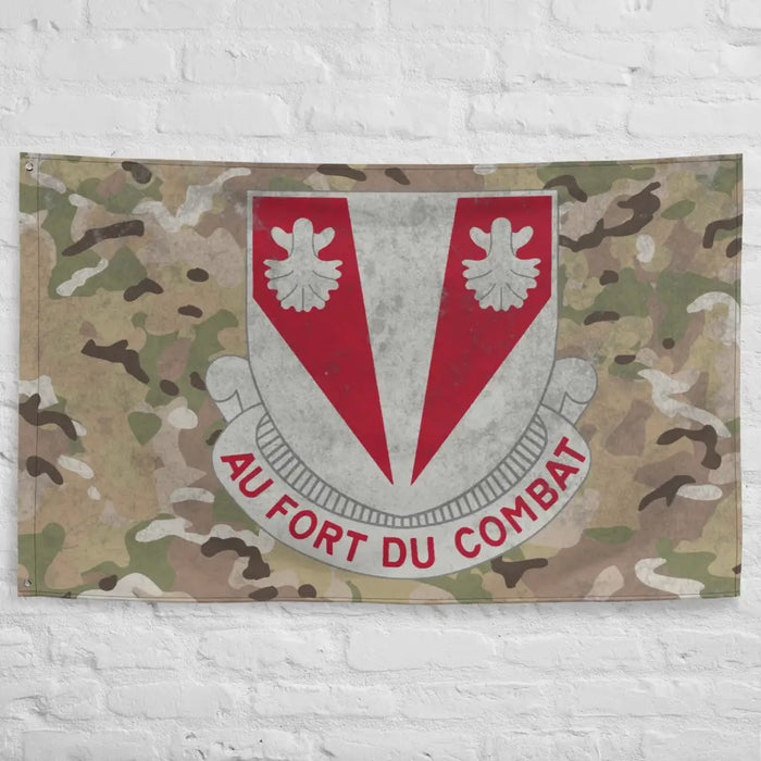 489th Engineer Battalion Indoor Wall Flag Tactically Acquired   