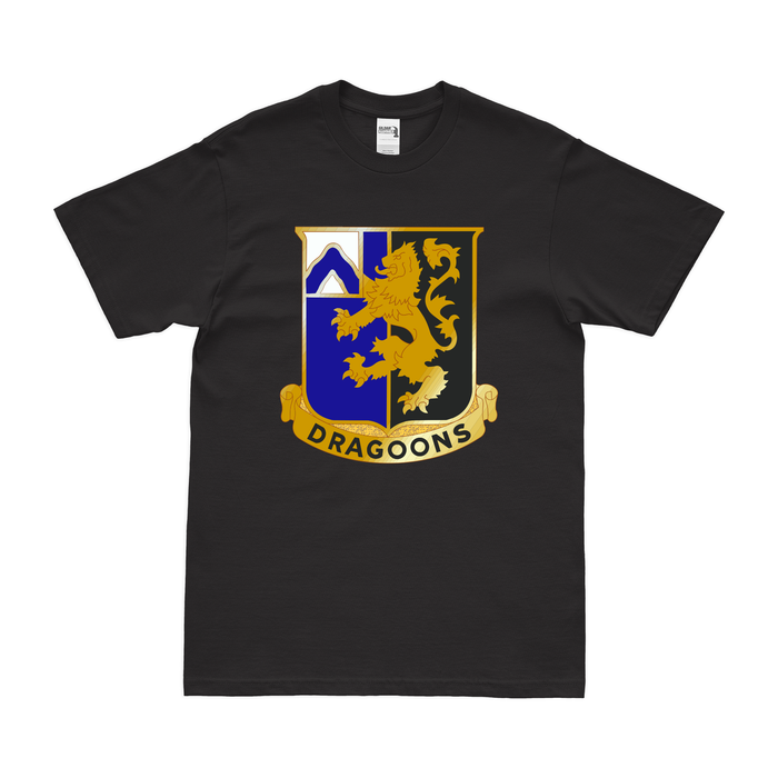 U.S. Army 48th Infantry Regiment Unit Logo Emblem T-Shirt Tactically Acquired Black Clean Small