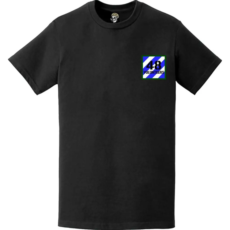 48th IBCT, 3rd Infantry Division "Macon Volunteers" Logo Emblem Left Chest T-Shirt