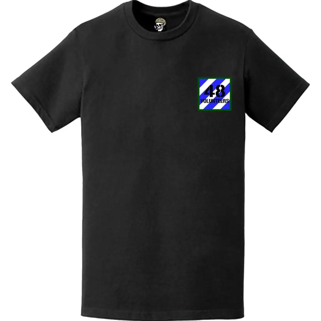 48th IBCT, 3rd Infantry Division "Macon Volunteers" Logo Emblem Left Chest T-Shirt Tactically Acquired   