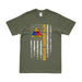 Patriotic 48th Armored Division American Flag T-Shirt Tactically Acquired Small Military Green 