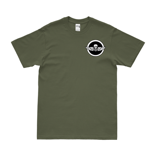 490th Bomb Squadron Left Chest Emblem T-Shirt Tactically Acquired Military Green Small 