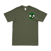 491st Bomb Group Left Chest Emblem T-Shirt Tactically Acquired Military Green Small 