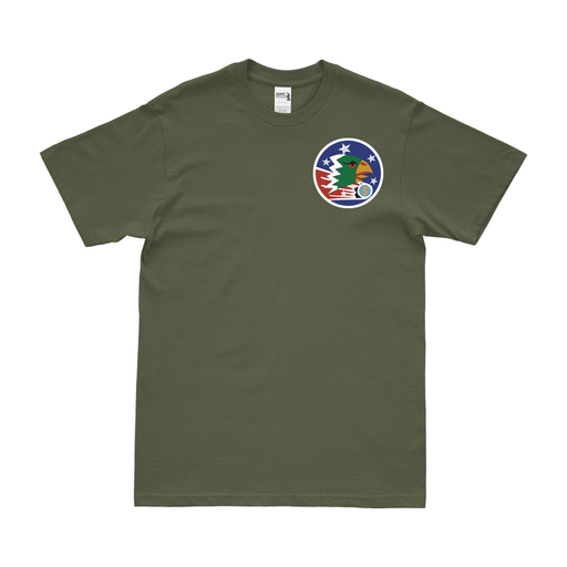 498th Bomb Squadron Left Chest Emblem T-Shirt Tactically Acquired Military Green Small 