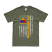 Patriotic 49th Armored Division American Flag T-Shirt Tactically Acquired Medium Military Green 