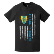 4th Cavalry Regiment American Flag T-Shirt Tactically Acquired   