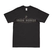 4th LAR 'Iron Horse' Legacy Tribute USMC T-Shirt Tactically Acquired Black Small 