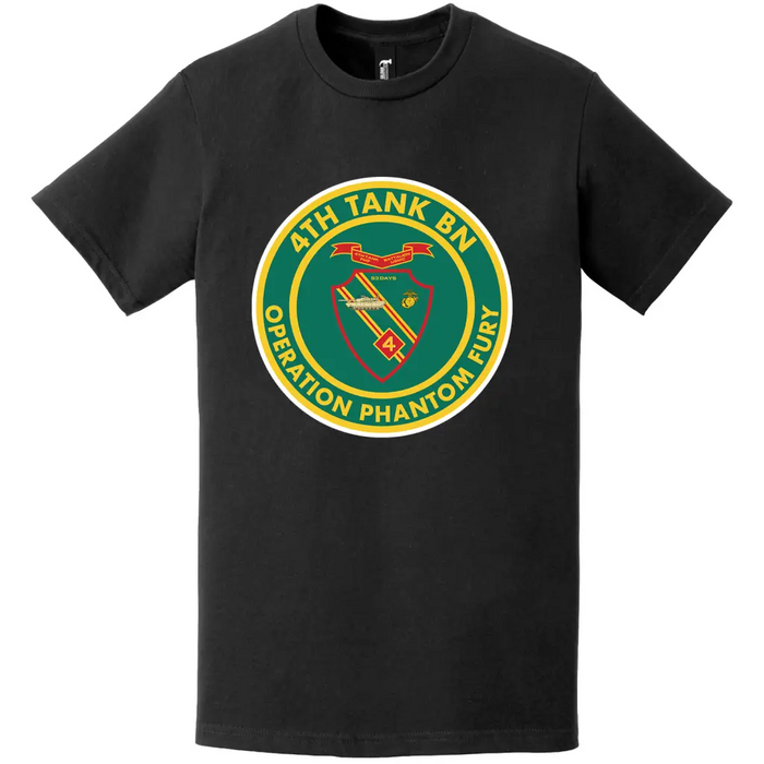 4th Tank Battalion USMC Operation Phantom Fury T-Shirt Tactically Acquired   