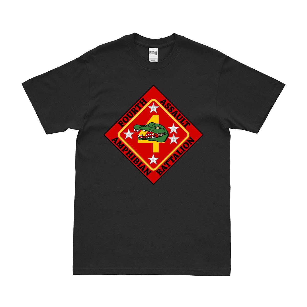 4th AABn Logo Emblem T-Shirt Tactically Acquired Small Black 