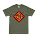 Distressed 4th AABn Logo Emblem T-Shirt Tactically Acquired Small Military Green 