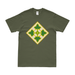 U.S. Army 4th Infantry Division CSIB Emblem T-Shirt Tactically Acquired Military Green Small 