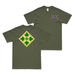 Double-Sided 4th Infantry Division SSI T-Shirt Tactically Acquired Small Military Green 
