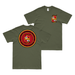 Double-Sided 4th LAR USMC Gulf War Veteran T-Shirt Tactically Acquired Military Green Small 