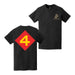 Double-Sided 4th Marine Division Logo T-Shirt Tactically Acquired   