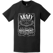 4th Air Defense Artillery Regiment Whiskey Label T-Shirt Tactically Acquired   