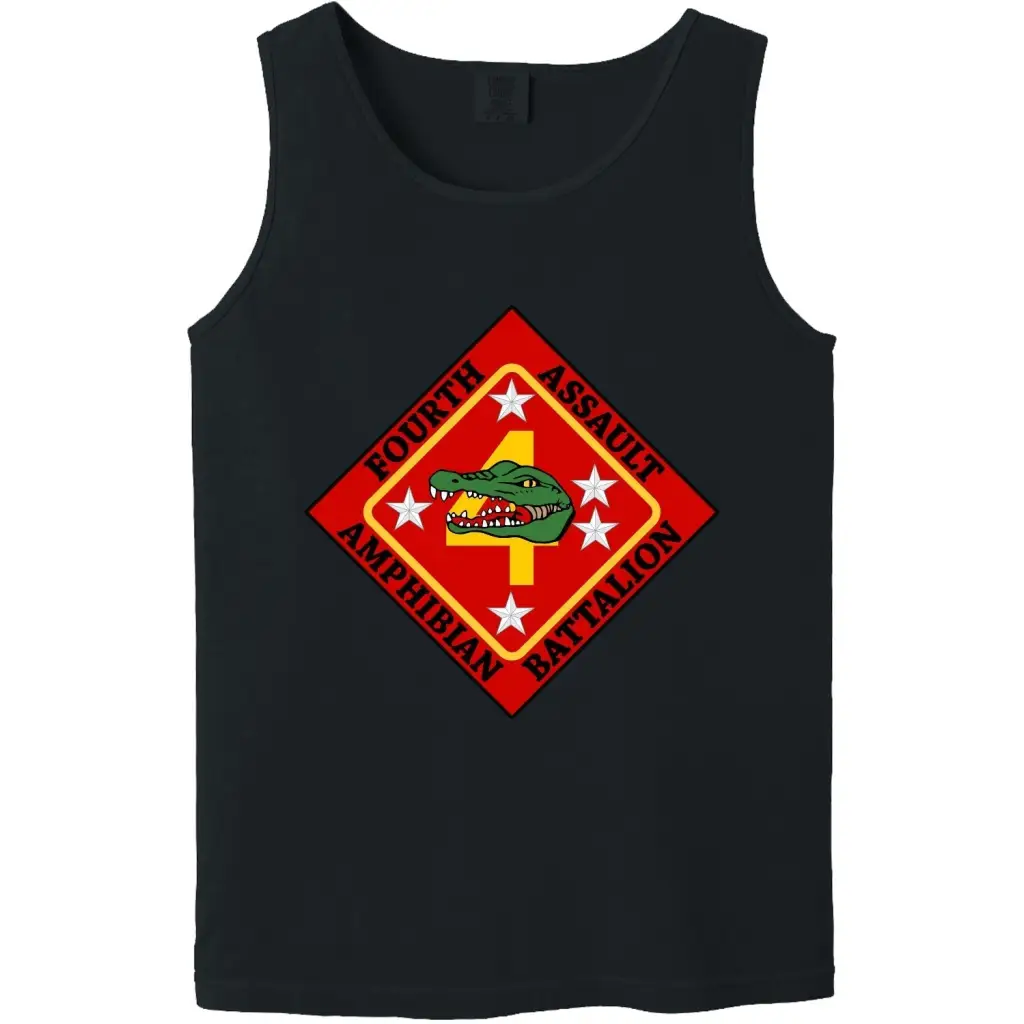 4th Assault Amphibian Battalion (4th AABn) Logo Tank Top Tactically Acquired   