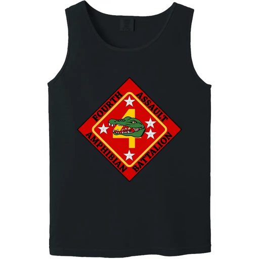 4th Assault Amphibian Battalion (4th AABn) Logo Tank Top Tactically Acquired   