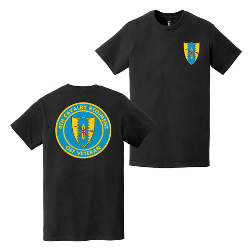 Double-Sided 4th Cavalry Regiment OEF Veteran T-Shirt Tactically Acquired   