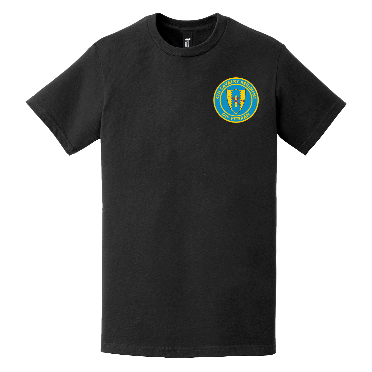 4th Cavalry Regiment OIF Veteran Left Chest T-Shirt Tactically Acquired   
