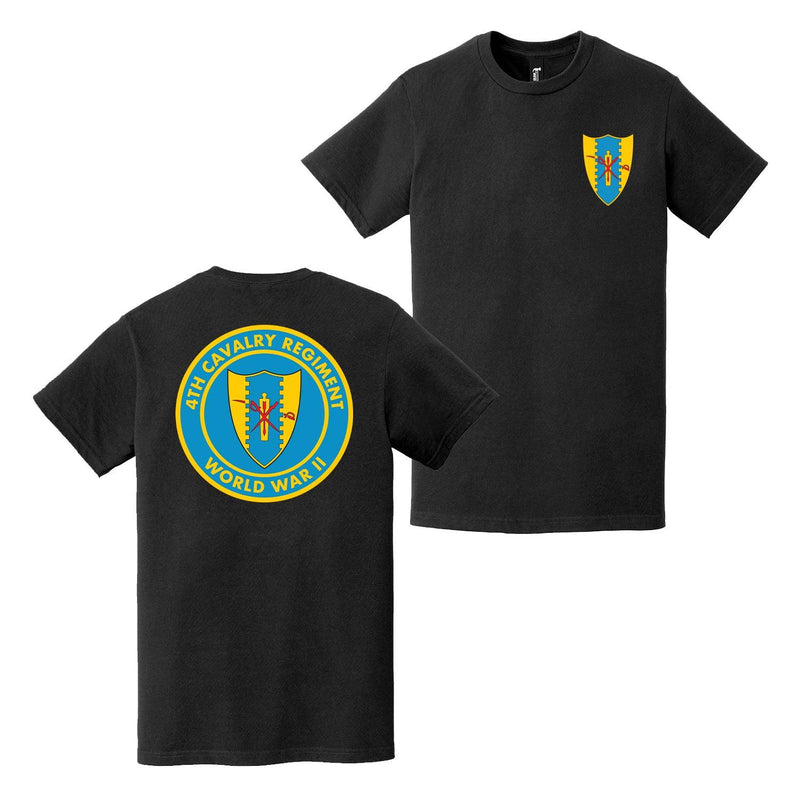Double-Sided 4th Cavalry Regiment World War II T-Shirt