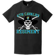 4th Cavalry Regiment Saber Skull Crest T-Shirt Tactically Acquired   
