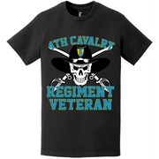 4th Cavalry Regiment Veteran Saber Skull T-Shirt Tactically Acquired   