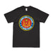 Distressed 4th Combat Engineer Battalion (4th CEB) Logo T-Shirt Tactically Acquired Small Black 