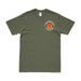 4th Combat Engineer Battalion (4th CEB) Logo Left Chest T-Shirt Tactically Acquired Small Military Green 