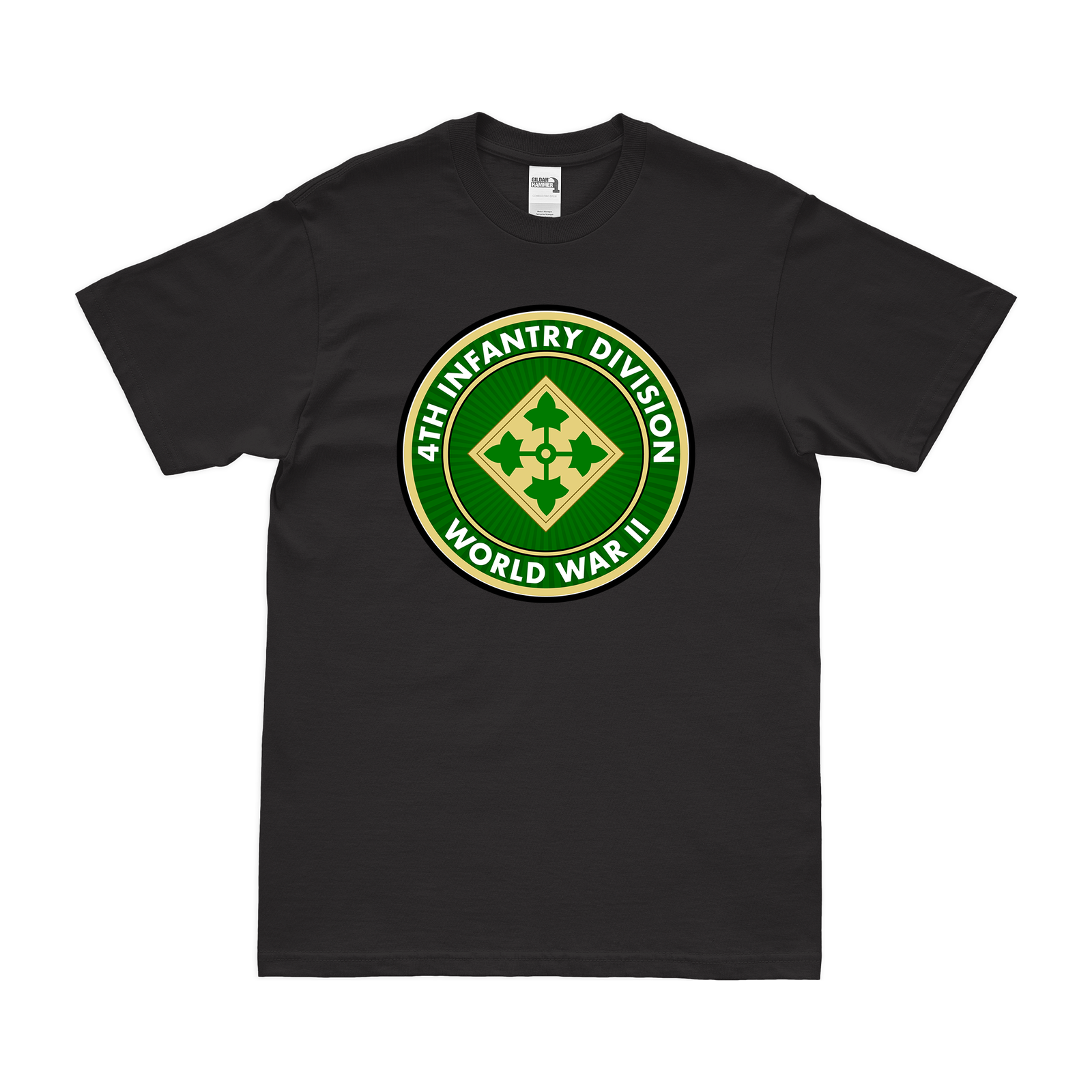 4th Infantry Division WW2 Legacy T-Shirt Tactically Acquired Black Small 