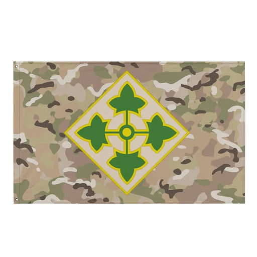 4th Infantry Division CSIB OCP Camo Indoor Wall Flag Tactically Acquired Default Title  
