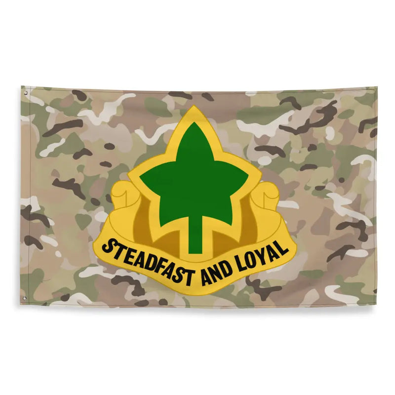 4th Infantry Division (4th ID) OCP Camo DUI Indoor Wall Flag