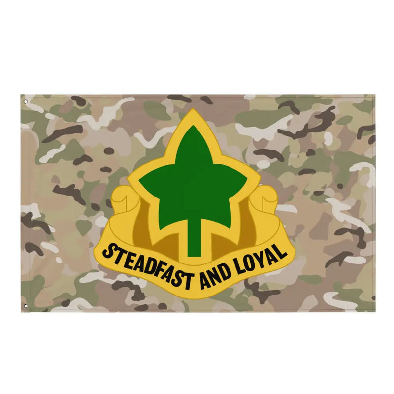 4th Infantry Division (4th ID) OCP Camo DUI Indoor Wall Flag