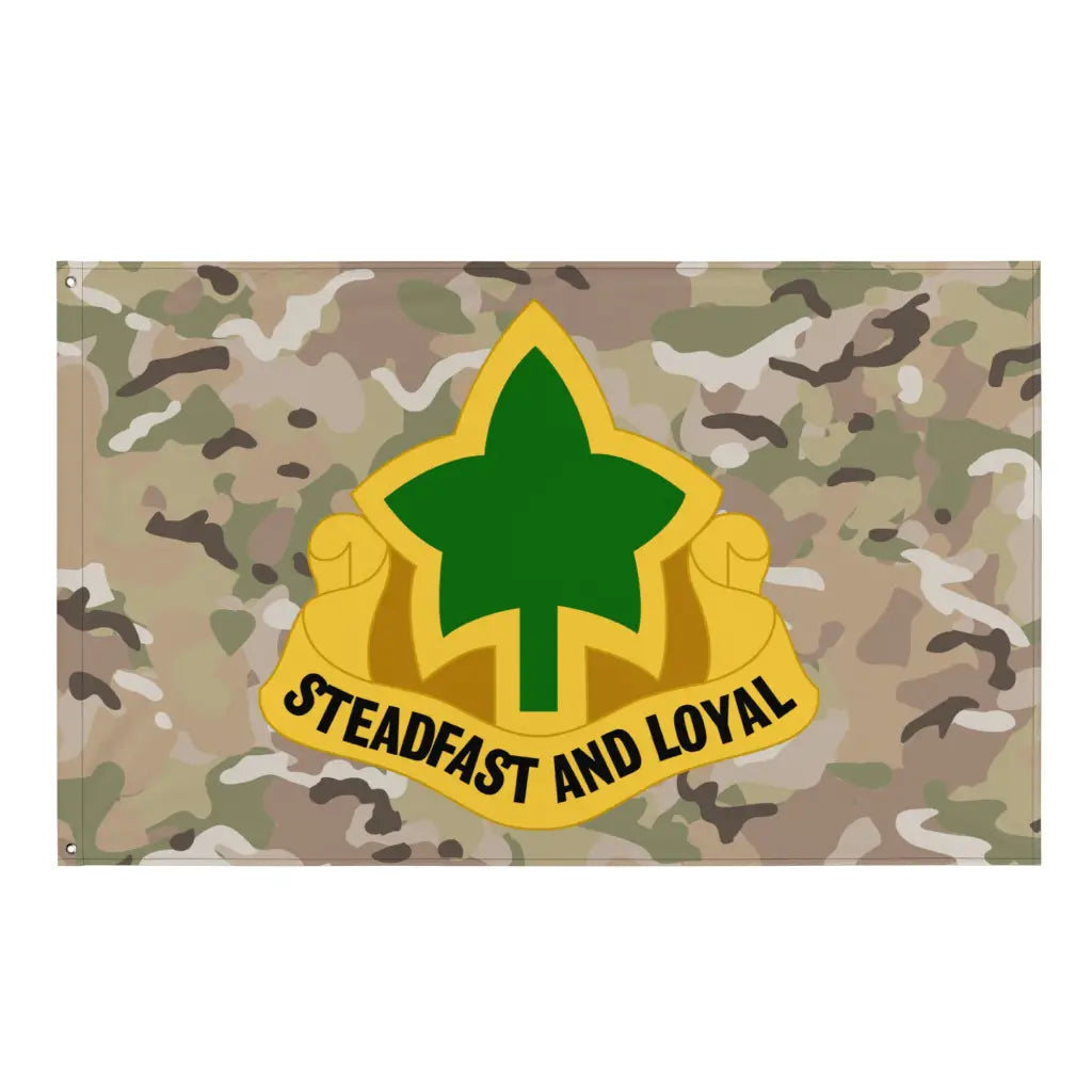 4th Infantry Division (4th ID) OCP Camo DUI Indoor Wall Flag Tactically Acquired Default Title  