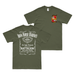 Double-Sided 4th LAR Whiskey Label USMC T-Shirt Tactically Acquired Military Green Small 