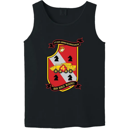 4th LAR Bn Logo Emblem Tank Top Tactically Acquired   
