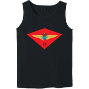 4th Marine Aircraft Wing (4th MAW) Unit Logo Emblem Tank Top Tactically Acquired   