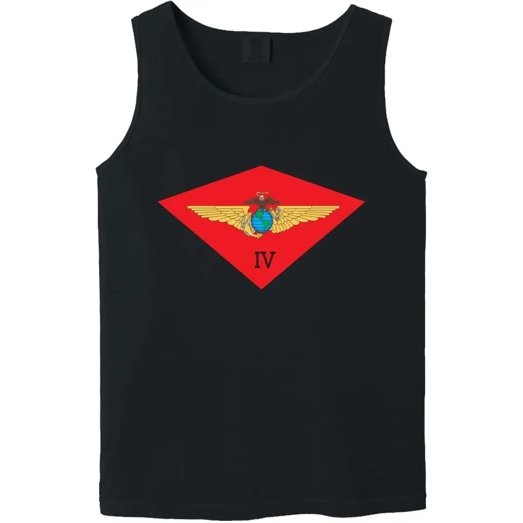 4th Marine Aircraft Wing (4th MAW) Unit Logo Emblem Tank Top Tactically Acquired   