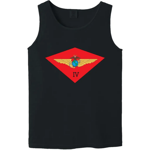 4th Marine Aircraft Wing (4th MAW) Unit Logo Emblem Tank Top Tactically Acquired   