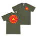 Double-Sided 4th Marine Division Moto Emblem T-Shirt Tactically Acquired Military Green Small 