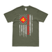 4th Marine Division Motto American Flag T-Shirt Tactically Acquired Small Military Green 