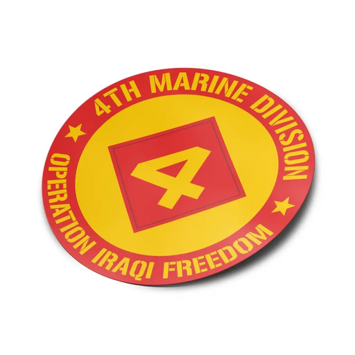4th Marine Division OIF Veteran Vinyl Sticker Decal Tactically Acquired   