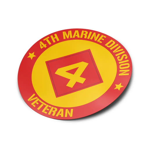 4th Marine Division Veteran Vinyl Sticker Decal Tactically Acquired   