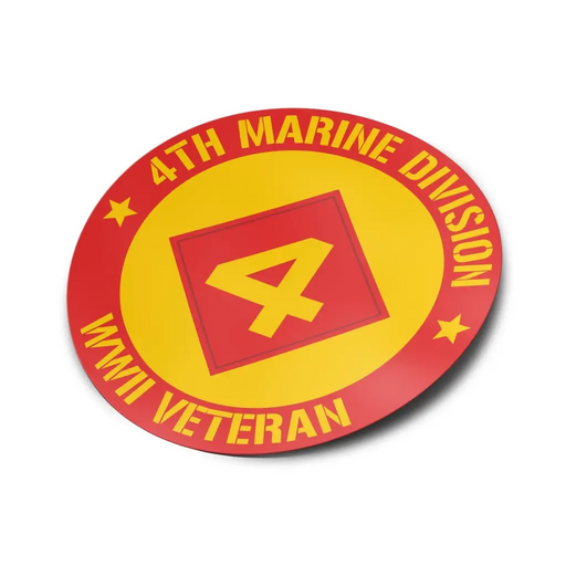 4th Marine Division WWII Veteran Vinyl Sticker Decal Tactically Acquired   