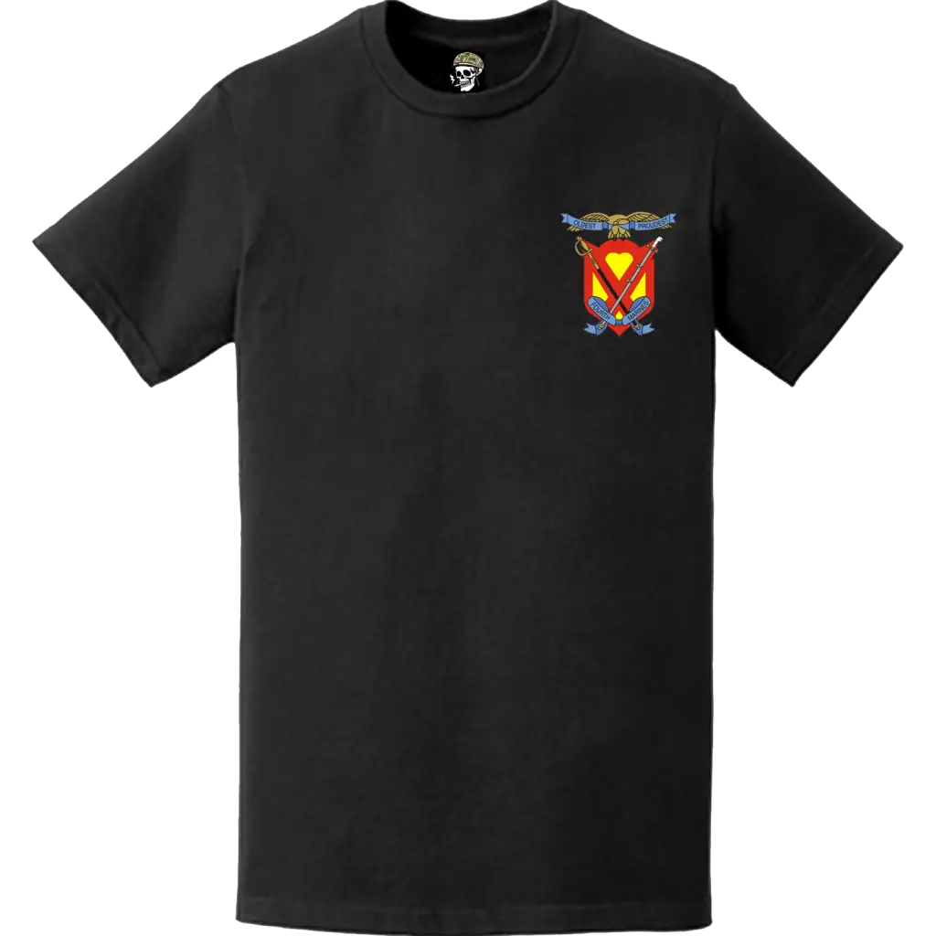 4th Marine Regiment Left Chest Logo Emblem T-Shirt Tactically Acquired   