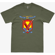 4th Marine Regiment Logo Emblem Military Green T-Shirt Tactically Acquired   