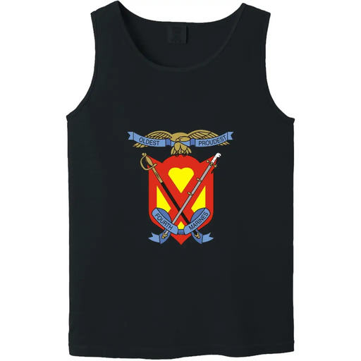 4th Marine Regiment Unit Logo Emblem Tank Top Tactically Acquired   